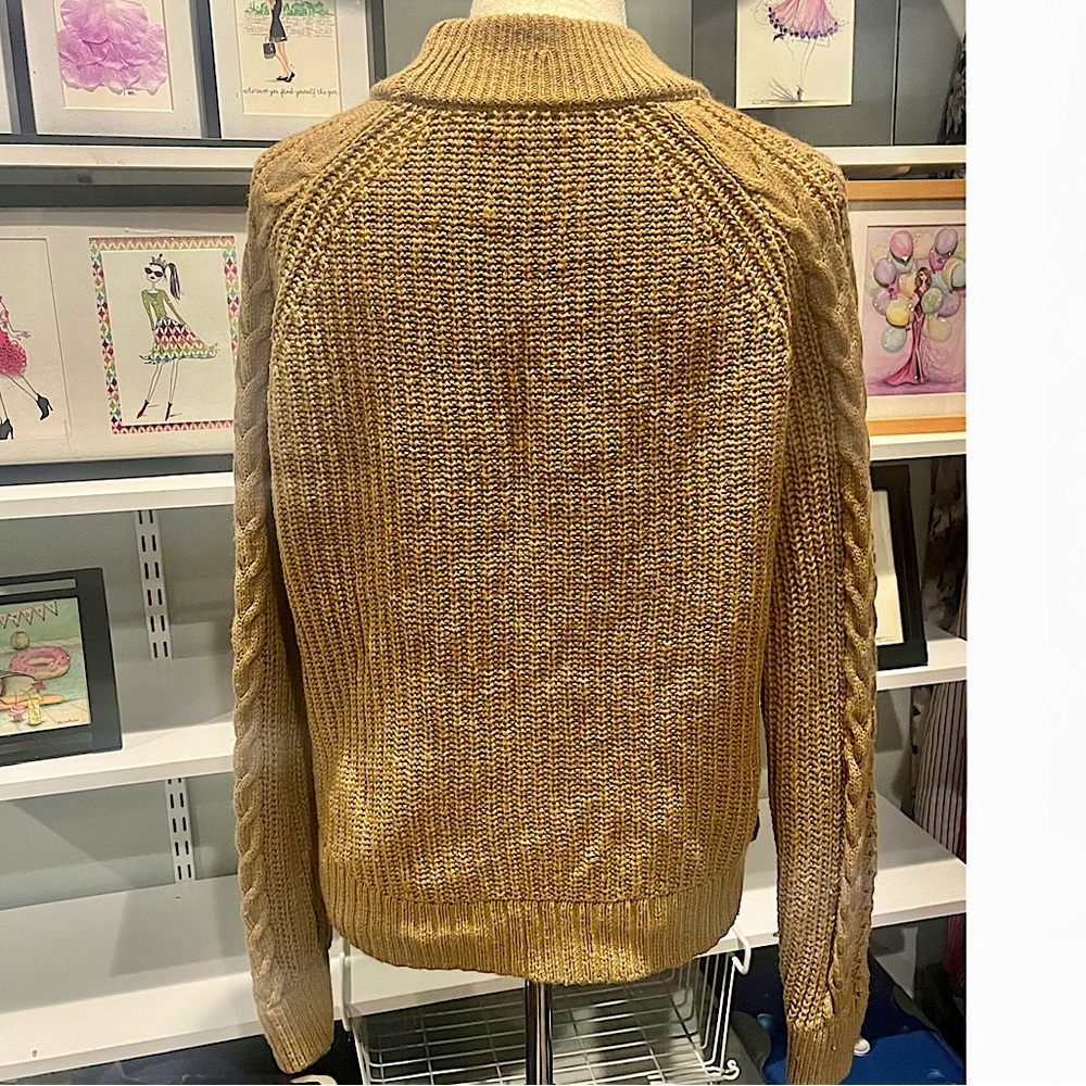 J. Crew Azra Pom Pom Cable Knit Lambswool Blend Pullover Sweater - Picture 3 of 16